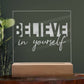 Engraved Acrylic Test 7 - Negative text artwork