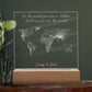 Engraved Acrylic test 8 - map illustration
