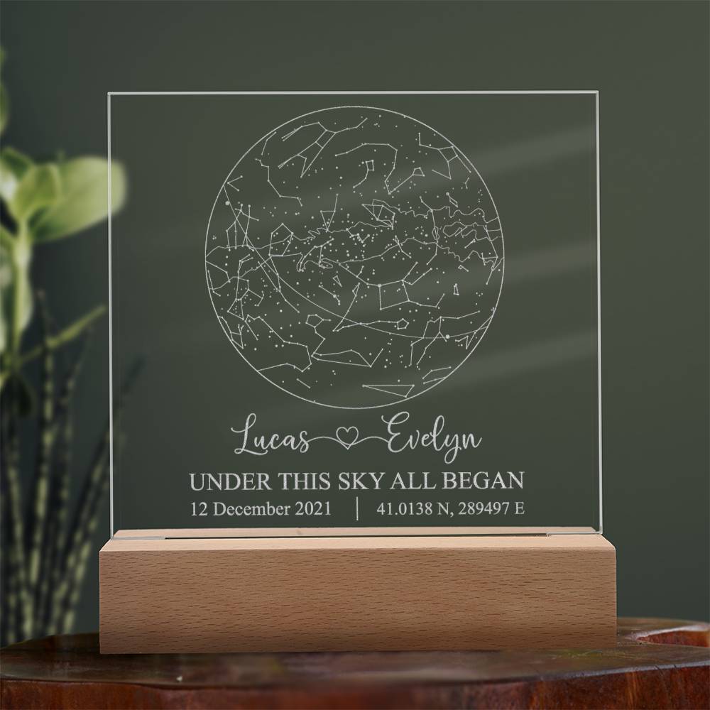 Engraved Acrylic Test 5 - Constellation