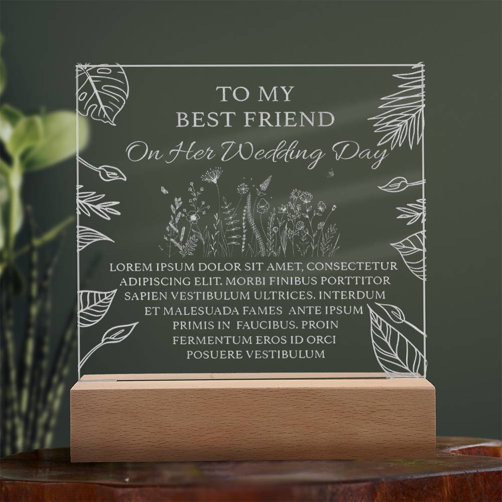 Engraved Acrylic Test - Text & line drawing
