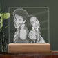 Engraved Acrylic Test - Negative photo Artwork