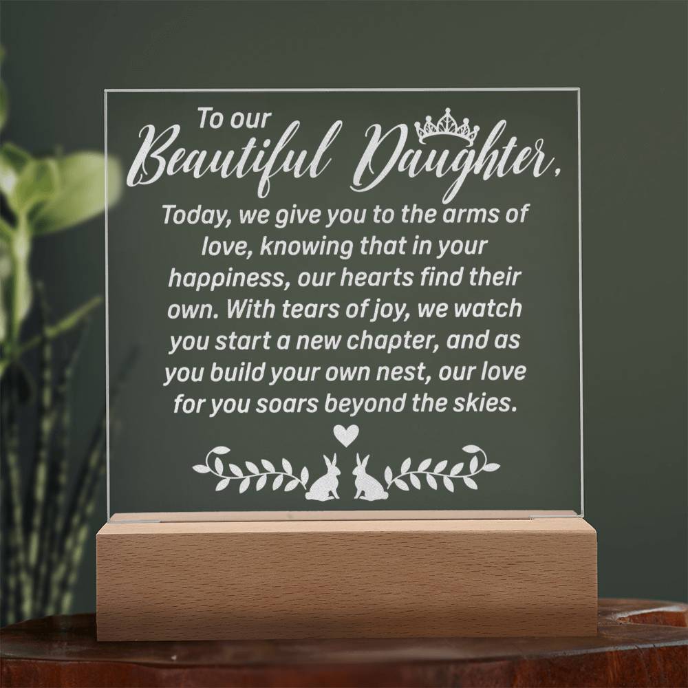 Daughter Engraved Acrylic Square