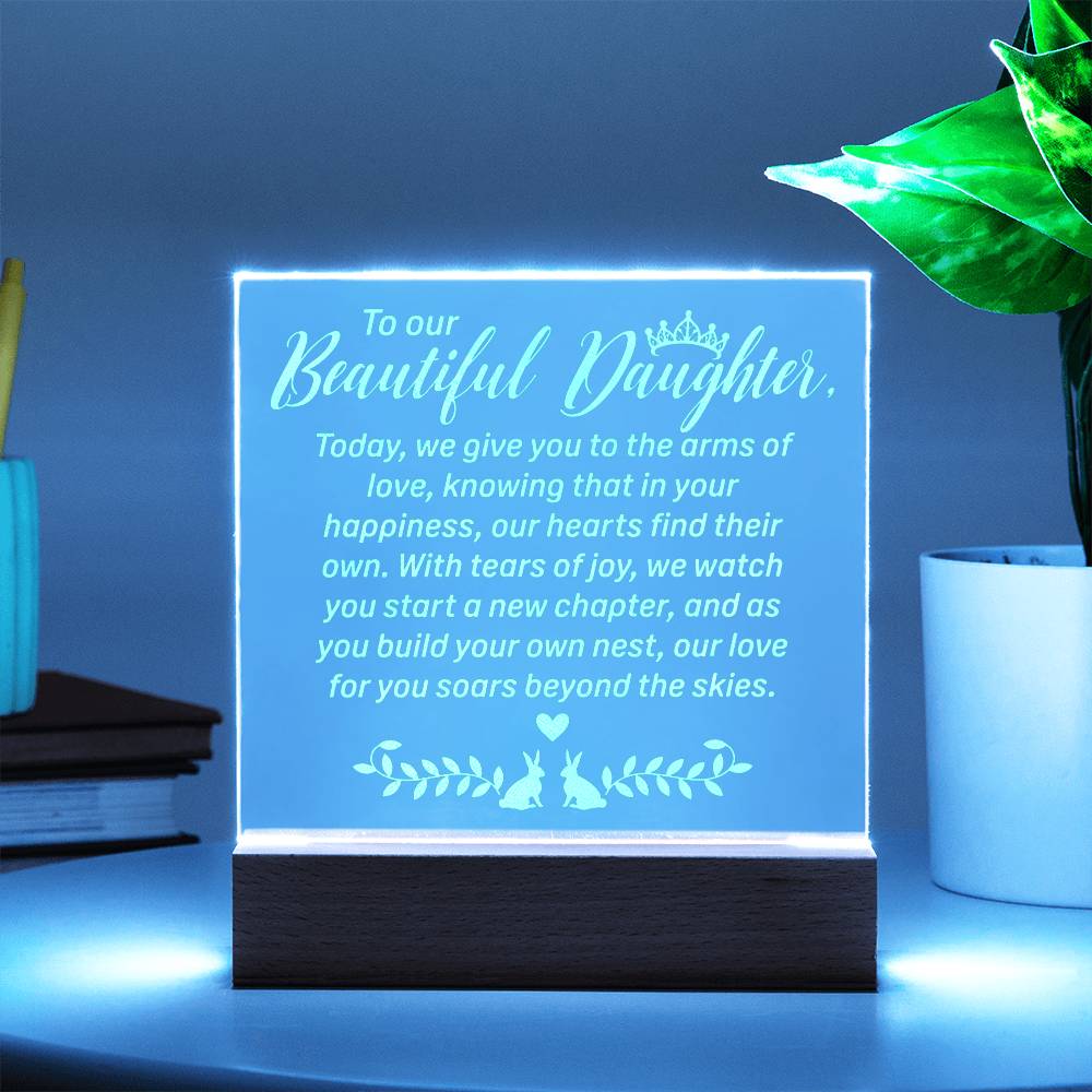 Daughter Engraved Acrylic Square