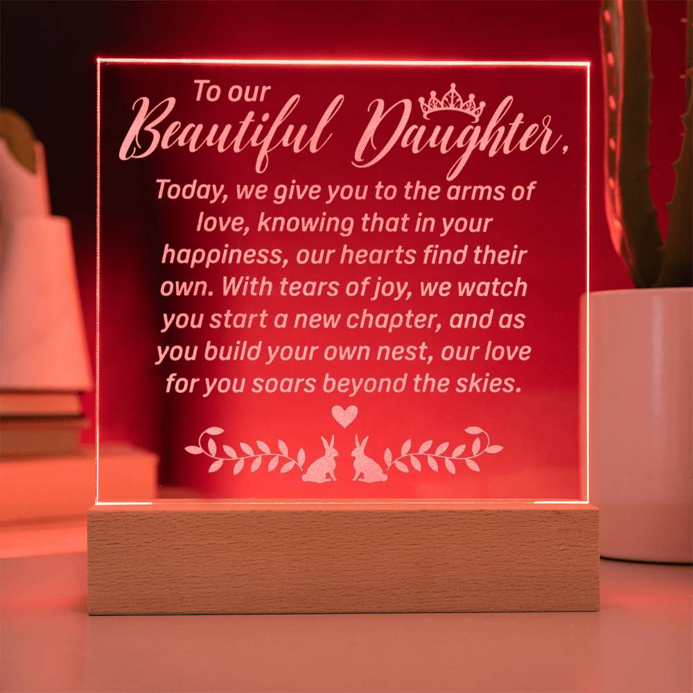 Daughter Engraved Acrylic Square