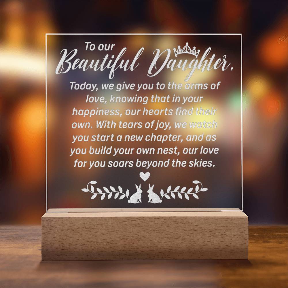 Daughter Engraved Acrylic Square