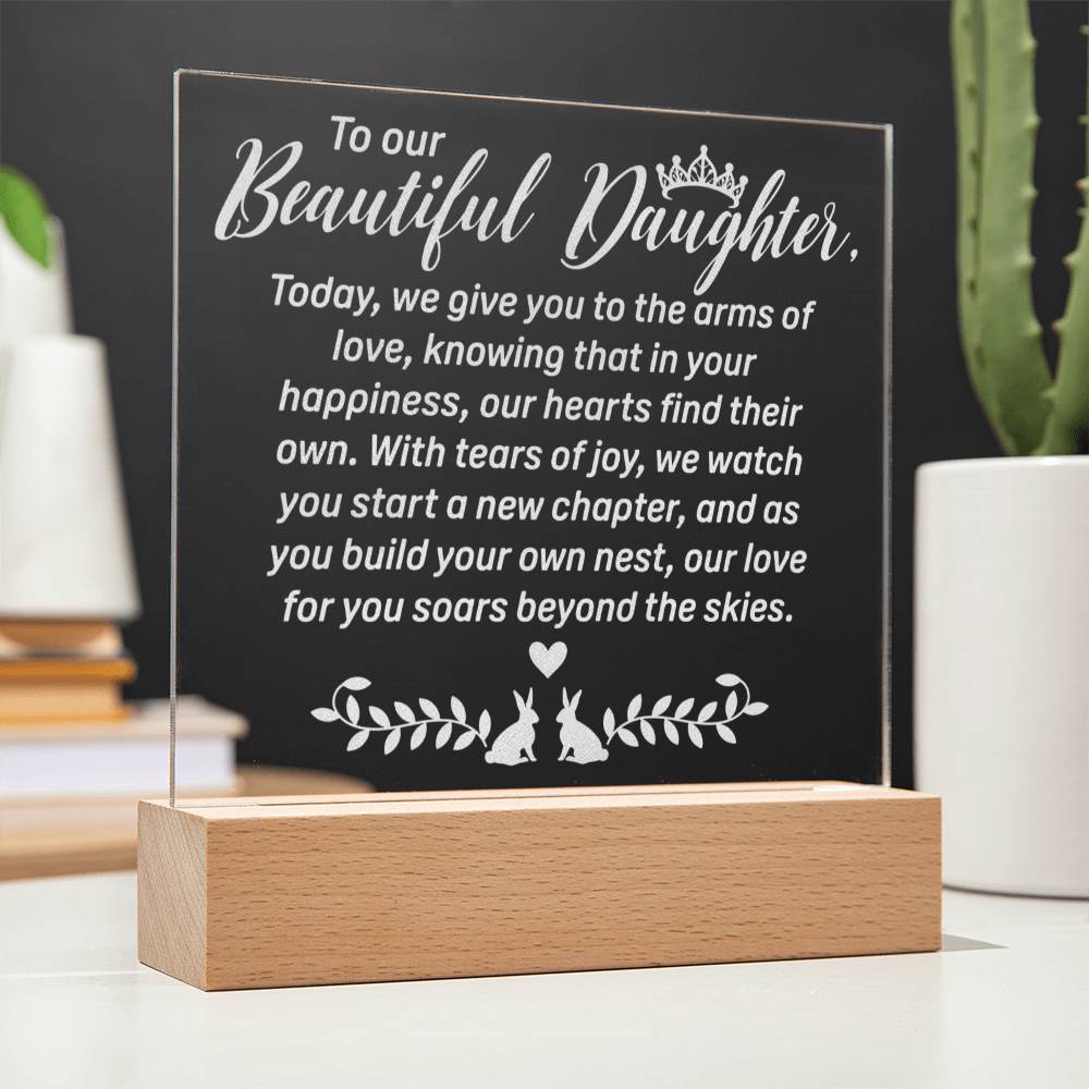 Daughter Engraved Acrylic Square