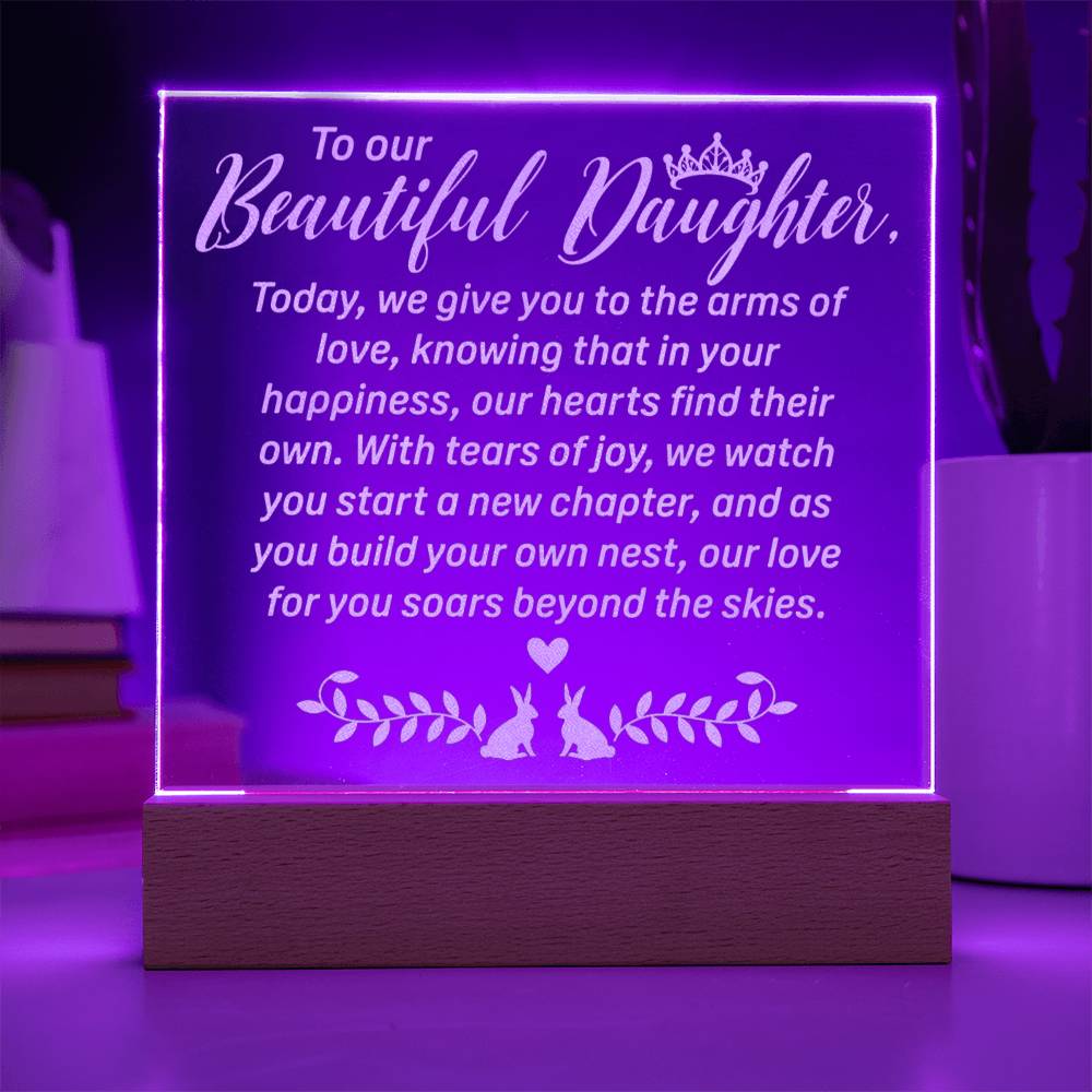 Daughter Engraved Acrylic Square