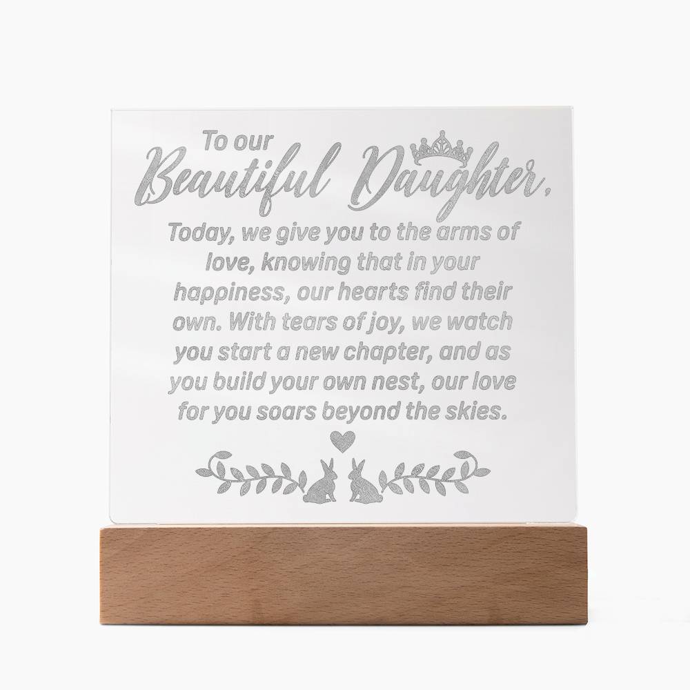 Daughter Engraved Acrylic Square
