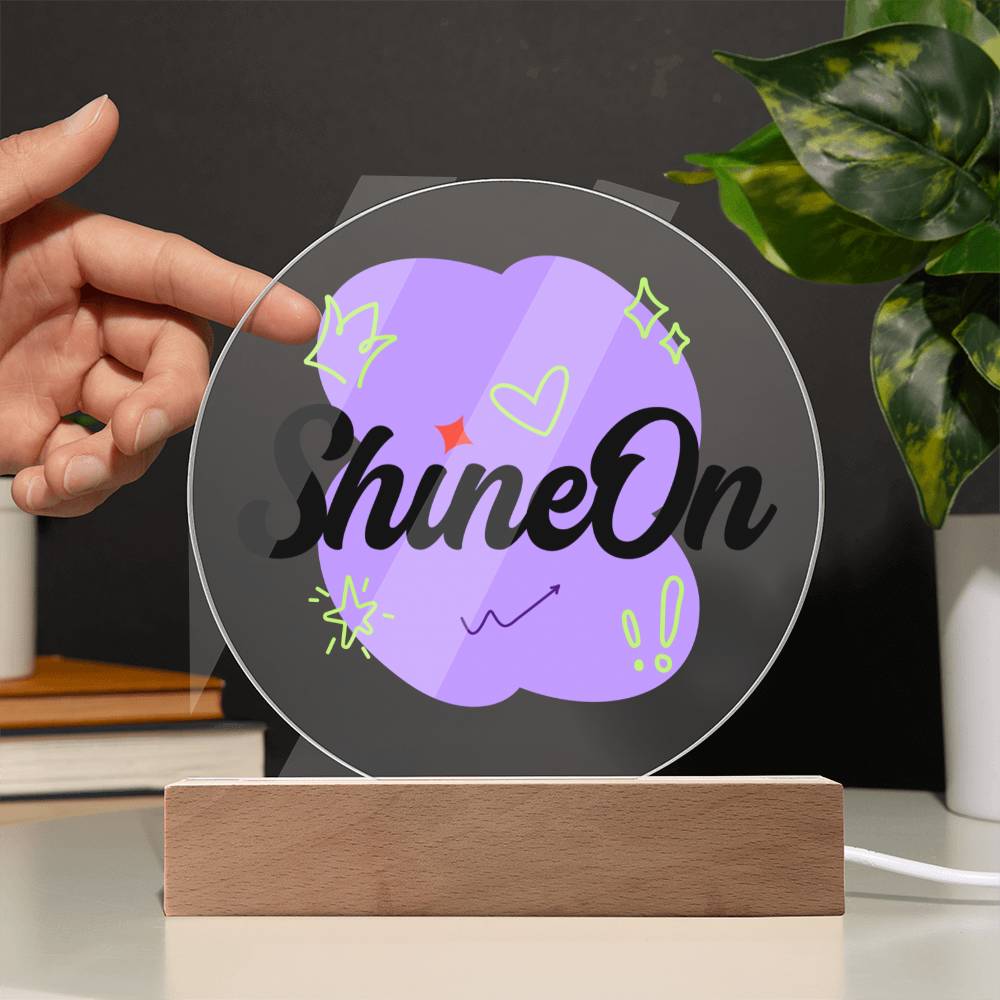 Testing Acrylic Circle Plaque 9/8/23