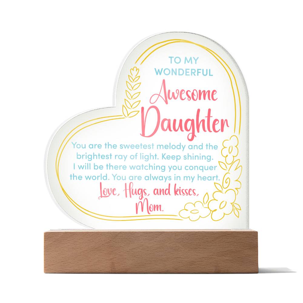 Testing Acrylic Heart Plaque 9/18/23