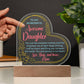 testing new heart acrylic w/ plaque daughter 9.19.23