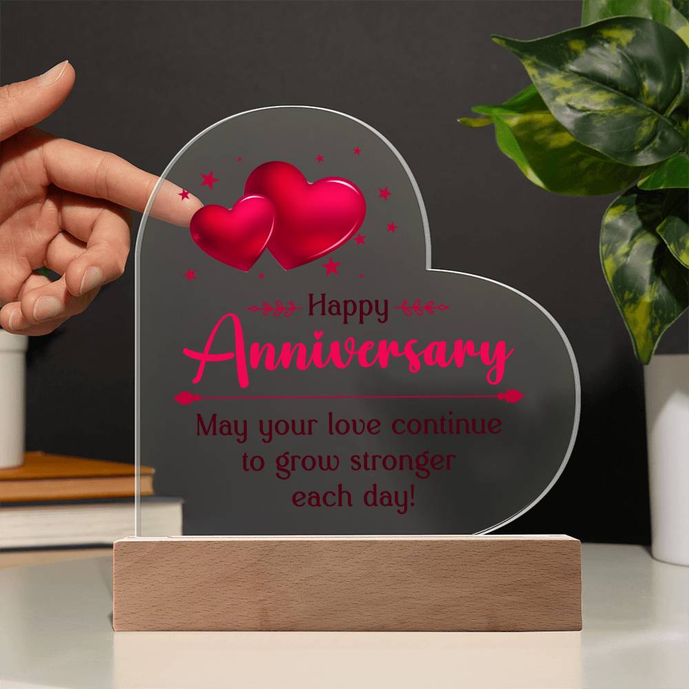 Testing acrylic heart anniversary 9.19.23
