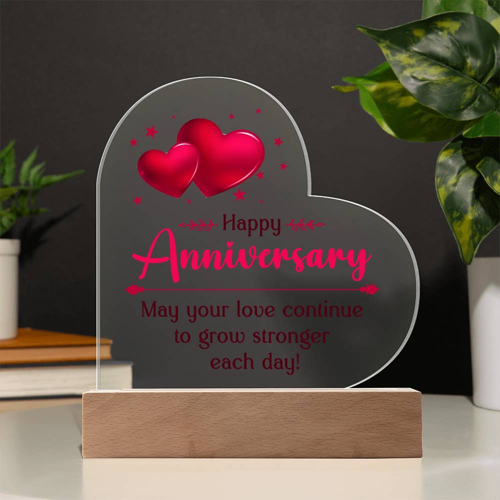Testing acrylic heart anniversary 9.19.23