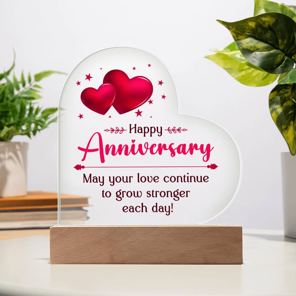 Testing acrylic heart anniversary 9.19.23