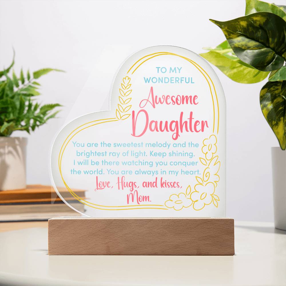 Testing Acrylic Heart Plaque 9/18/23