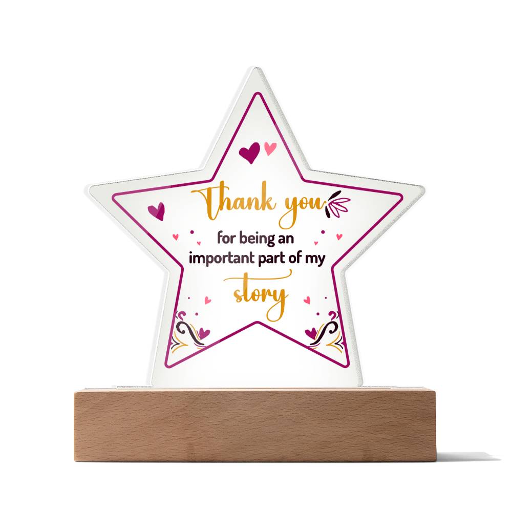 Testing Acrylic Star Plaque 9/18/23