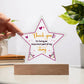 Testing Acrylic Star Plaque 9/18/23