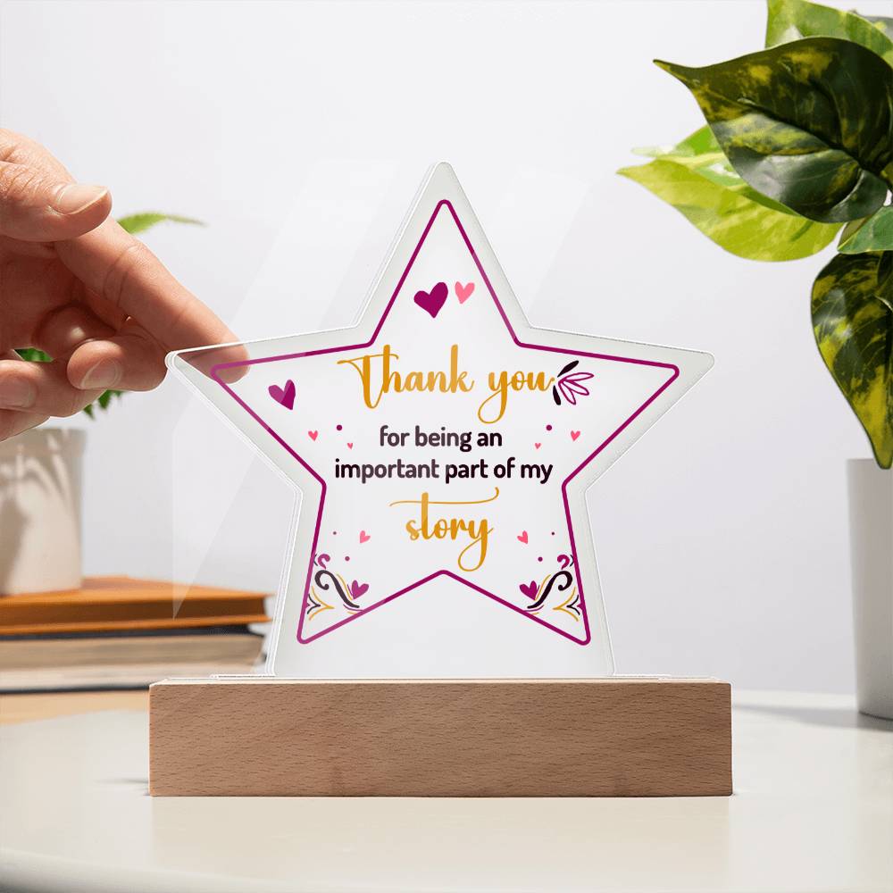 Testing Acrylic Star Plaque 9/18/23
