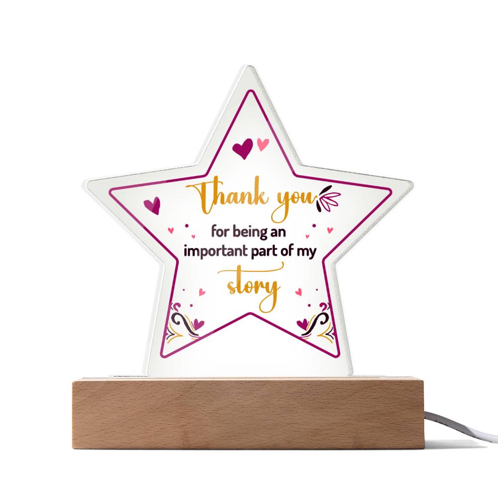 Testing Acrylic Star Plaque 9/18/23