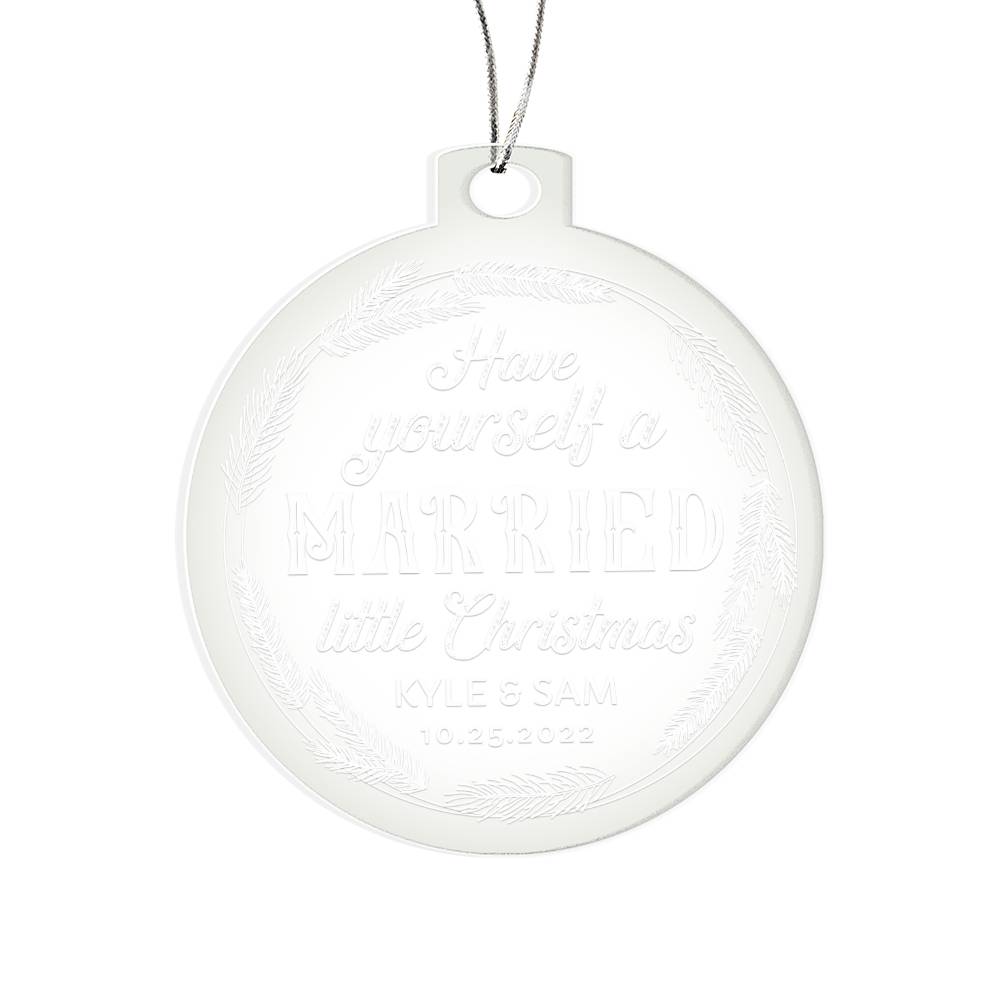 Testing Acrylic Ornament 10/9/23