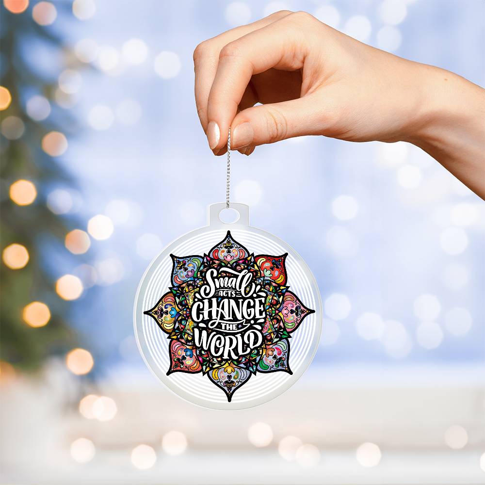 Testing Acrylic Ornament 9/28/23