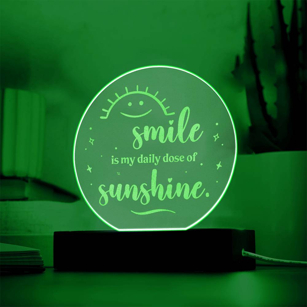 Engraved Acrylic Circle