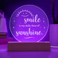 Engraved Acrylic Circle