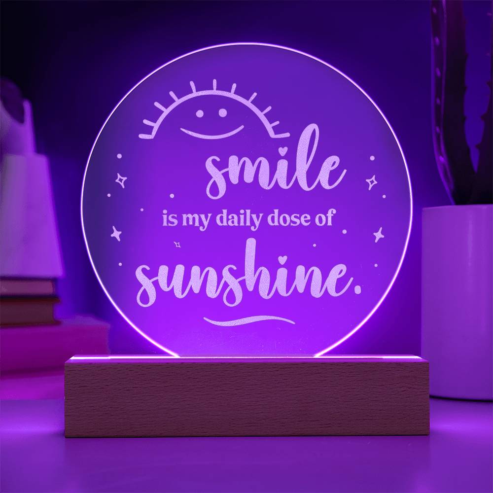 Engraved Acrylic Circle