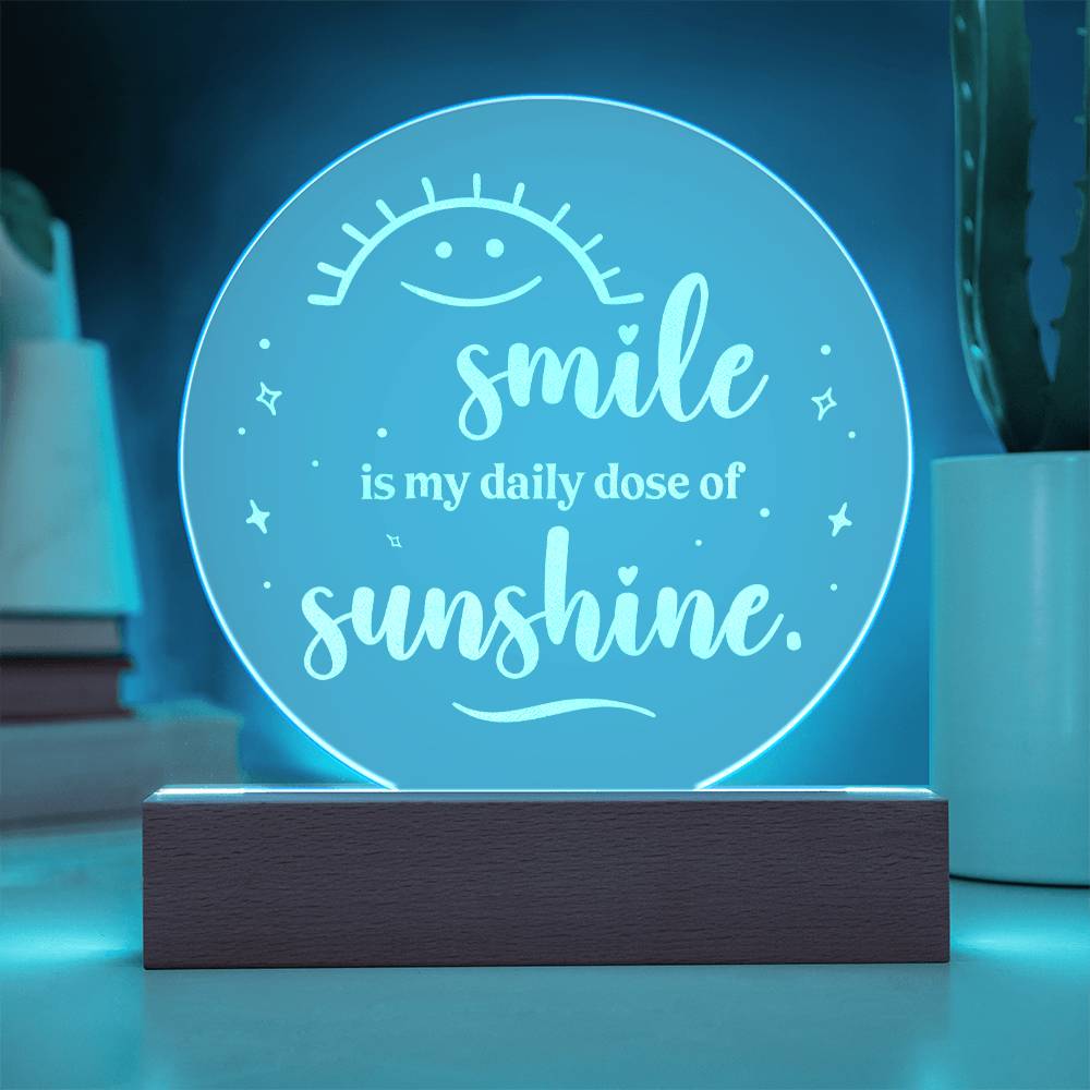 Engraved Acrylic Circle