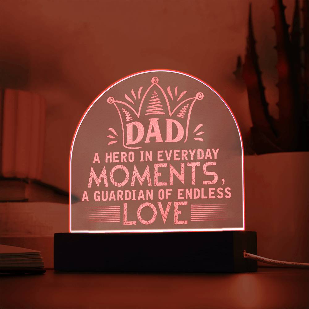 Engraved Acrylic Dome Test