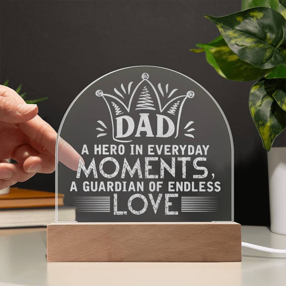 Engraved Acrylic Dome Test