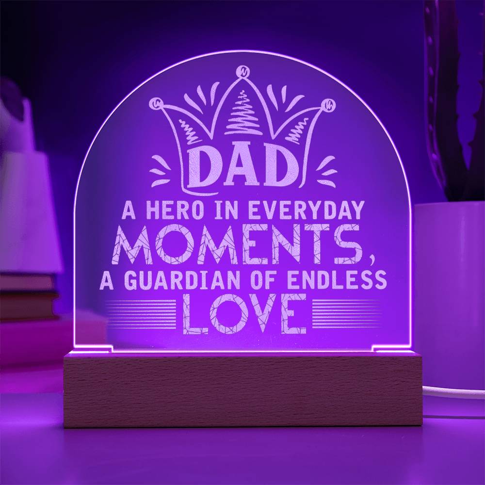 Engraved Acrylic Dome Test