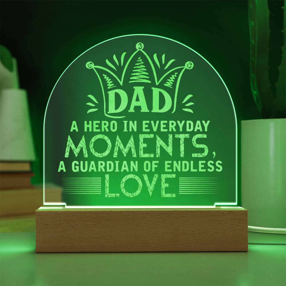 Engraved Acrylic Dome Test