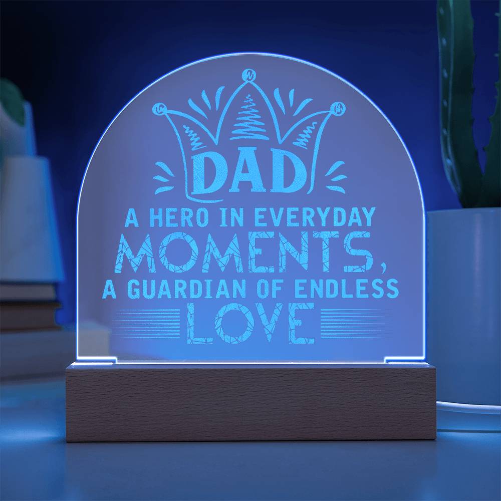 Engraved Acrylic Dome Test