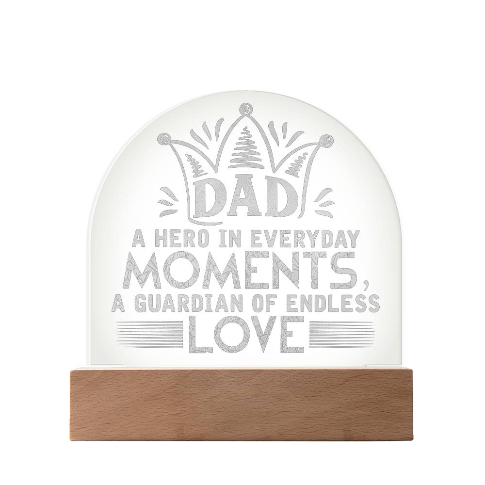 Engraved Acrylic Dome Test