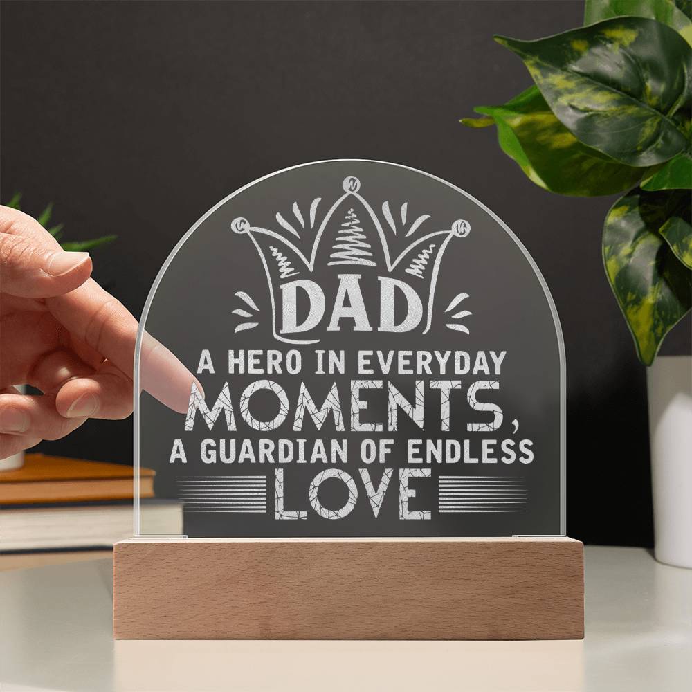 Engraved Acrylic Dome Test