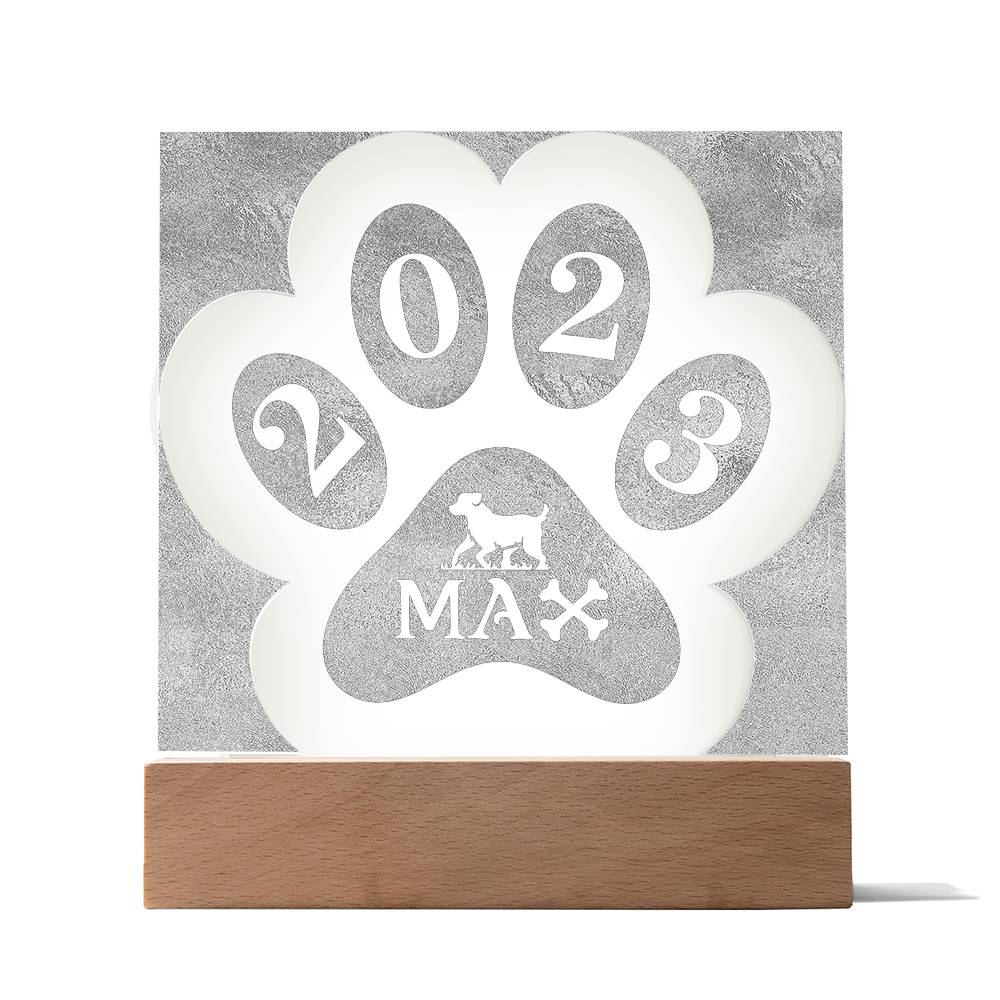 Engraved Paw Shape 10.31.23