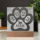 Engraved Paw Shape 10.31.23