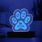 Testing Engraved Paw Acrylic
