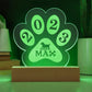 Engraved Paw Shape 10.31.23