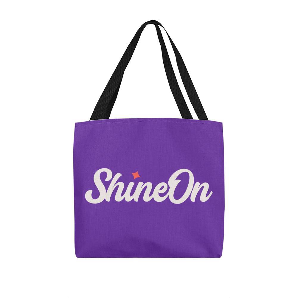 testing tote bag with colored handles