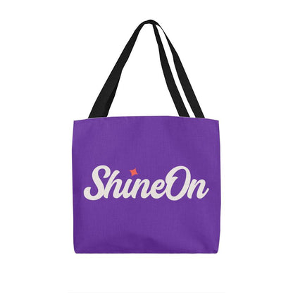 testing tote bag with colored handles