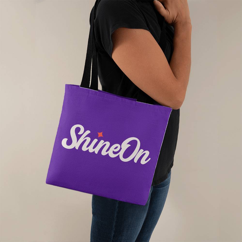 testing tote bag with colored handles