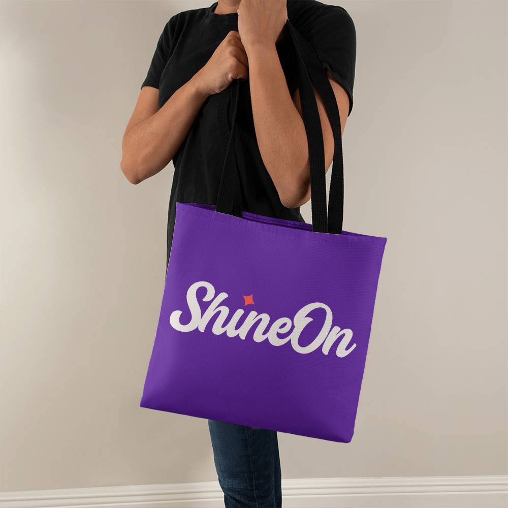 testing tote bag with colored handles