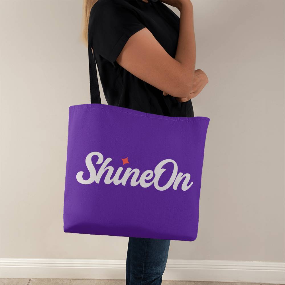 testing tote bag with colored handles