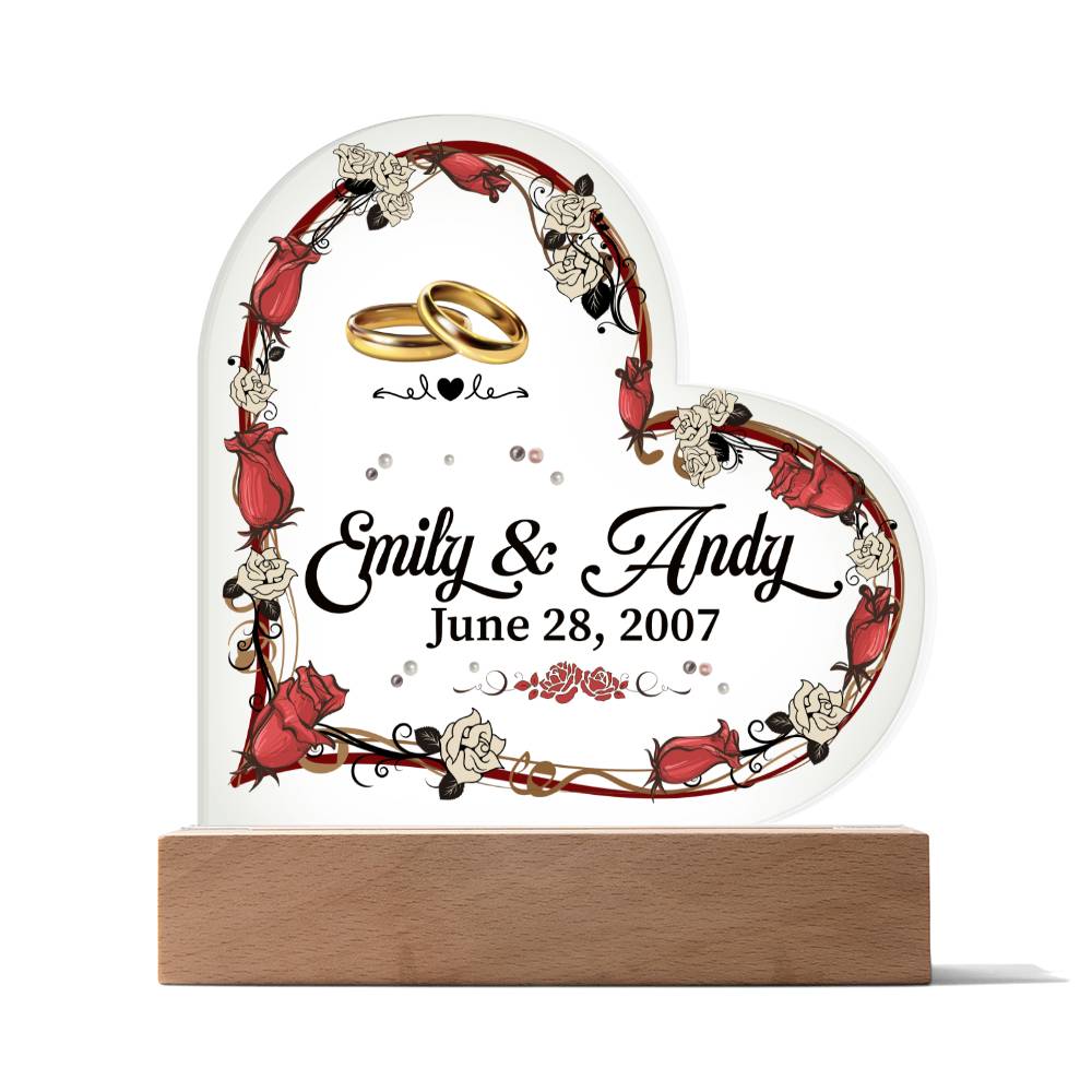 Acrylic Heart + Sweetest Devotion Flower Bouquet Bundle TEST 1.9.24