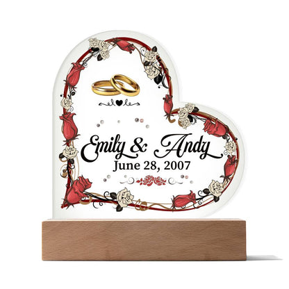 Acrylic Heart + Sweetest Devotion Flower Bouquet Bundle TEST 1.9.24