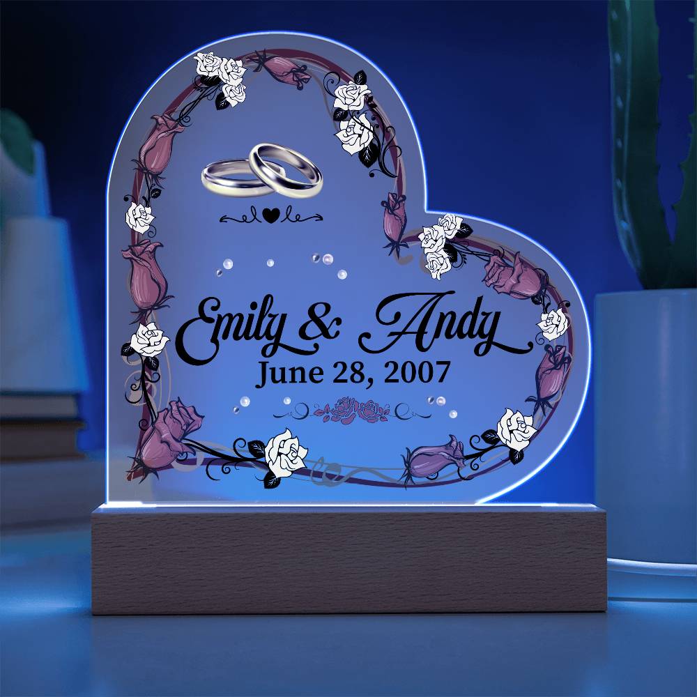 Acrylic Heart + Sweetest Devotion Flower Bouquet Bundle TEST 1.9.24