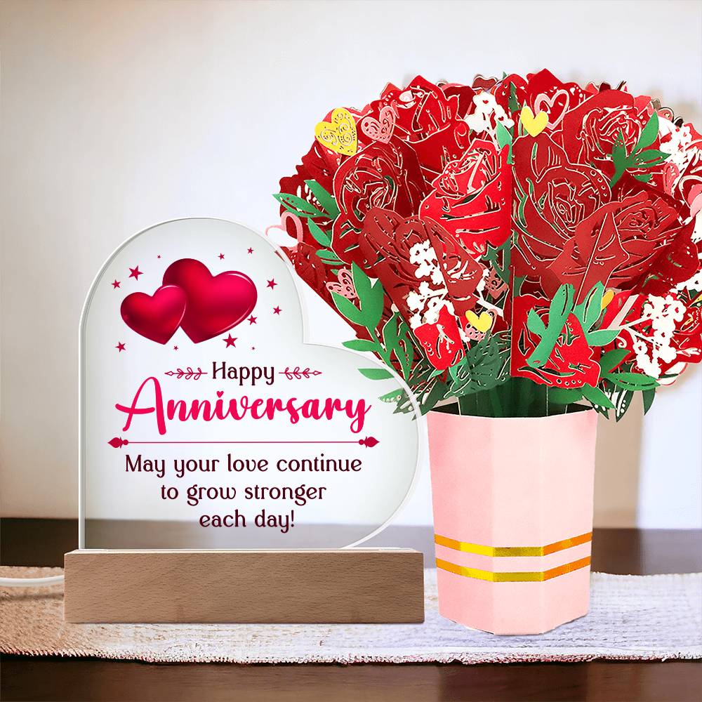 Testing Acrylic Heart + Flower Bouquet (Final) 1.12.24