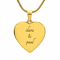 Engraved Heart Necklace - Love font.svg